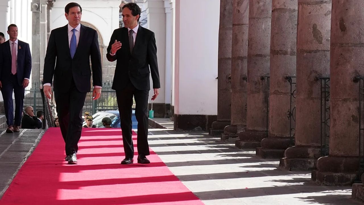 ABD Dışişleri Bakanı Rubio, Kartellere Karşı Ekvador'da Mücadele Hakkında Görüştü.