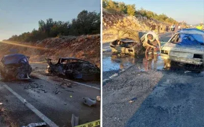 Araçlar Tanınmaz Halde! 3 Kişi Yanarak Öldü