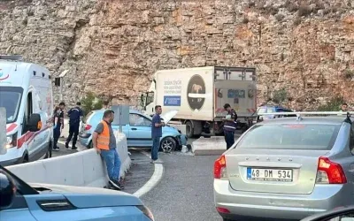 Muğla’da trafik kazasında 2 kişi yaralandı