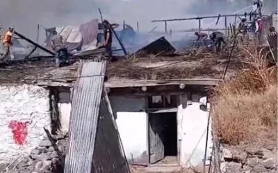 Sarıkamış’ta Korkutan Yangın Olayı