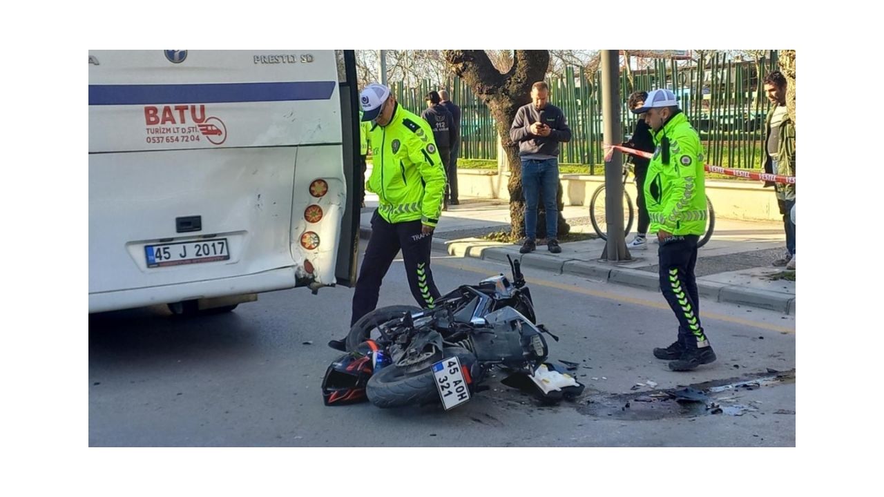 Manisa'da Motosiklet Kazası Bir Kişi Öldü
