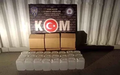Aydın’da Kaçak Alkol Operasyonunda 120 Litre Etil Alkol Bulundu