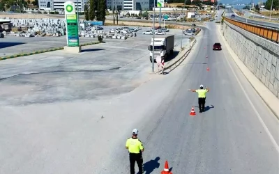 Bozüyük’te Hava Destekli Trafik Denetiminde 11 Sürücüye Ceza
