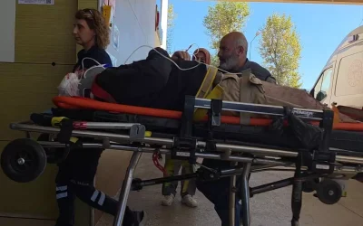 İnegöl’de Fabrika İnşaatında Iskele Devrildi, Bir İşçi Yaralandı