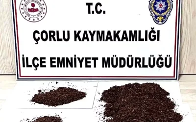 Çorlu’da uyuşturucu operasyonunda 1 kişi tutuklandı
