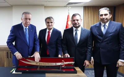 Trabzonspor Başkanı ve Efsane İsimler Erdoğan’la Buluştu