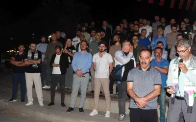Siirt’te Gazze Filosuna Protesto Gösterisi