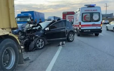 Silivri’de Kaza: 2 Kişi Yaralandı