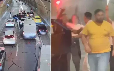 Tüneli kapatıp eğlence yapanlara ceza!
