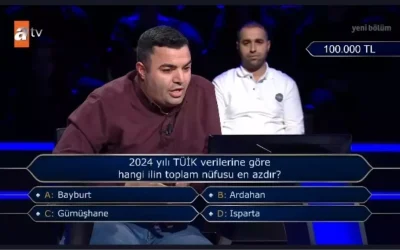 2024 TÜİK verilerine göre en az nüfuslu il hangisi?