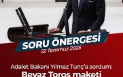 CHP’li vekil “Beyaz Toros” maketini sergilerken, Bakan Tunç hızla karşılık verdi