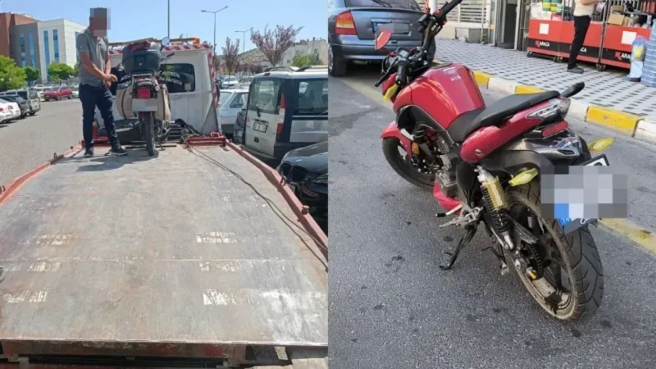 Nevşehir'de Motosiklet Sürücülerine Kamyonet Arkasında Ceza