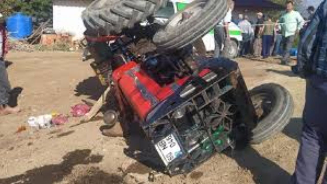 Tokat'ta Kaza Traktör Devrildi, Sürücü Öldü