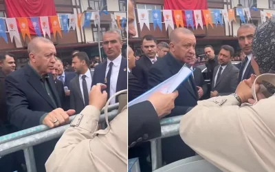 Atanamayan öğretmen, Cumhurbaşkanı Erdoğan’a hüzünlü hikayesini aktardı.