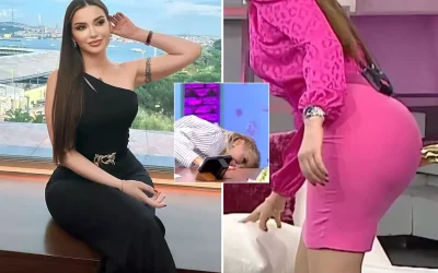 Ece Erken canlı yayında ilginç bir an yaşadı: Masanın altına eğildi!