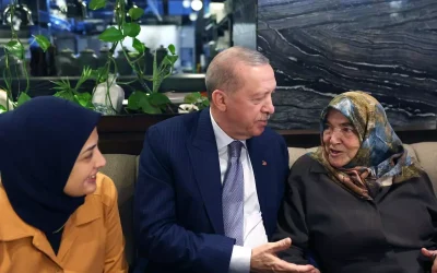 Cumhurbaşkanı Erdoğan, kafede halkla buluştu.