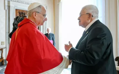 Mahmud Abbas, Papa 14. Leo ile Buluştu