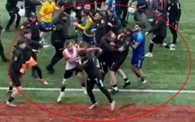 Futbol sahası ringe döndü: 24 kırmızı kart!