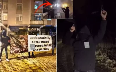 Çete liderinin doğum günü sokakta silahlarla kutlandı!