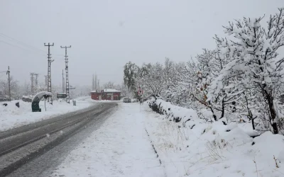 Kar Yağışı Kayseri’yi Beyaza Bürüdü