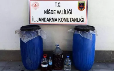Niğde’de Kaçak Alkol Operasyonu: 322 Litrelik Buluntu