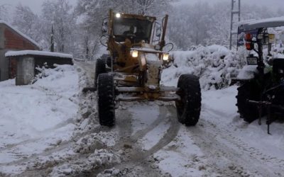 Atakum beyaza büründü, ekipler aralıksız çalıştı