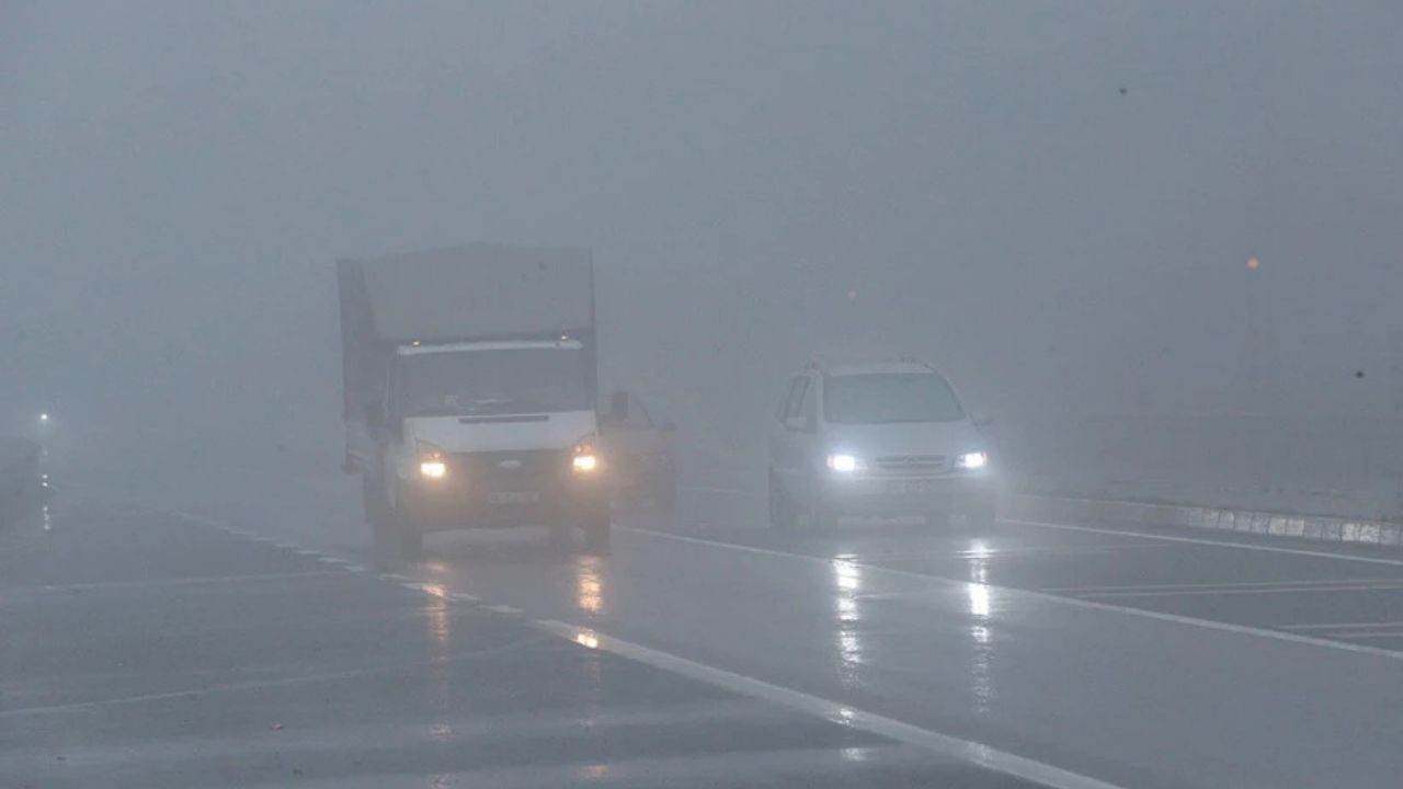 Bolu Dağı’nda yoğun sis Görüş mesafesi 35 metreye kadar düştü