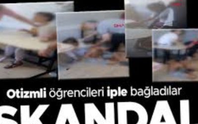 Bursa’da şoke eden manzara: Otizmli çocuklar ders sırasında kelepçelenmiş