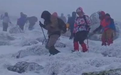 Köroğlu Dağı Zirvesi Karla Kaplandı, Doğaseverler İçin İdeal Bir Durak