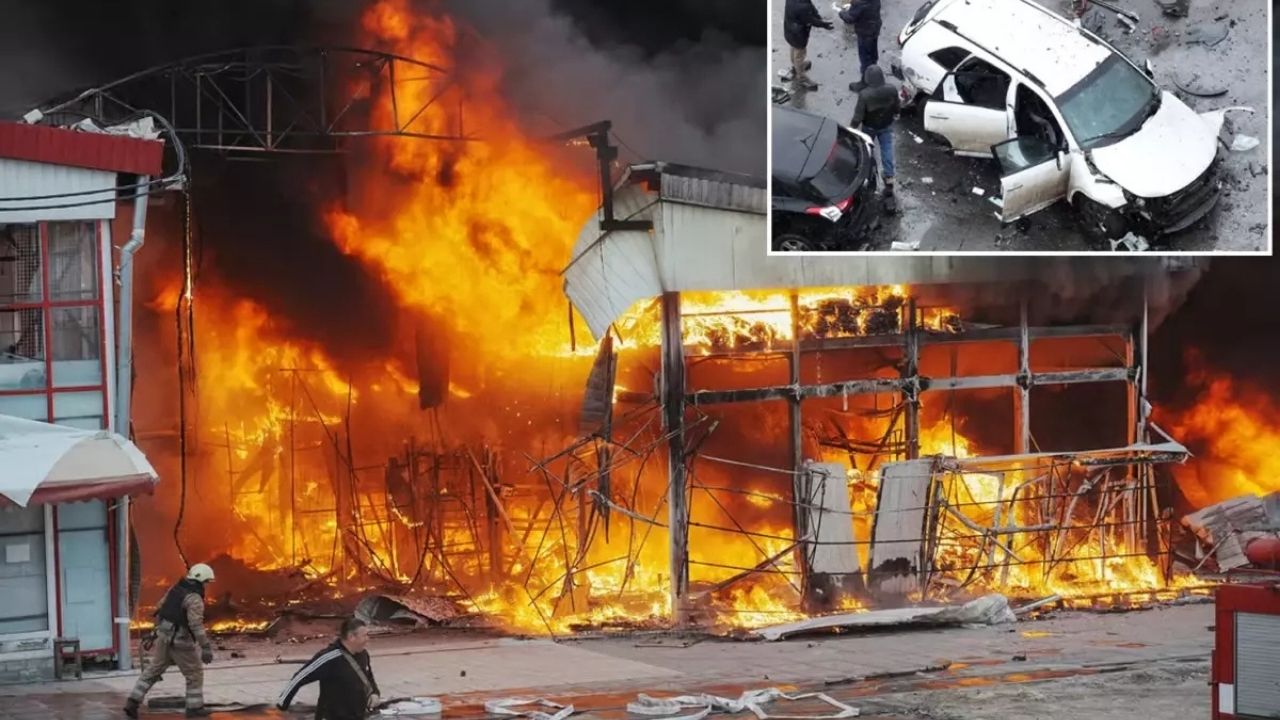 Rusya, Ukrayna Başkenti Kiev’i 650 İHA ve 30 Füzeyle Vurdu