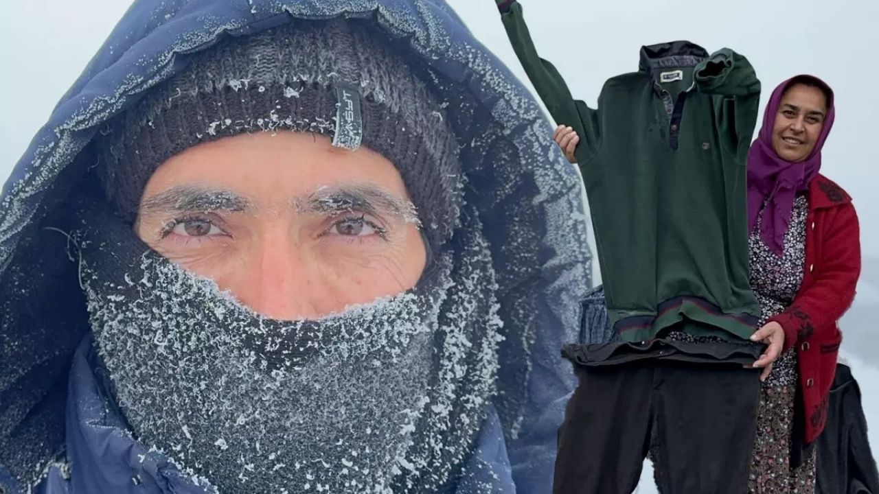 Sibirya soğukları Türkiye’yi dondurdu Saçlar, kirpikler, çamaşırlar kısa sürede donuyor