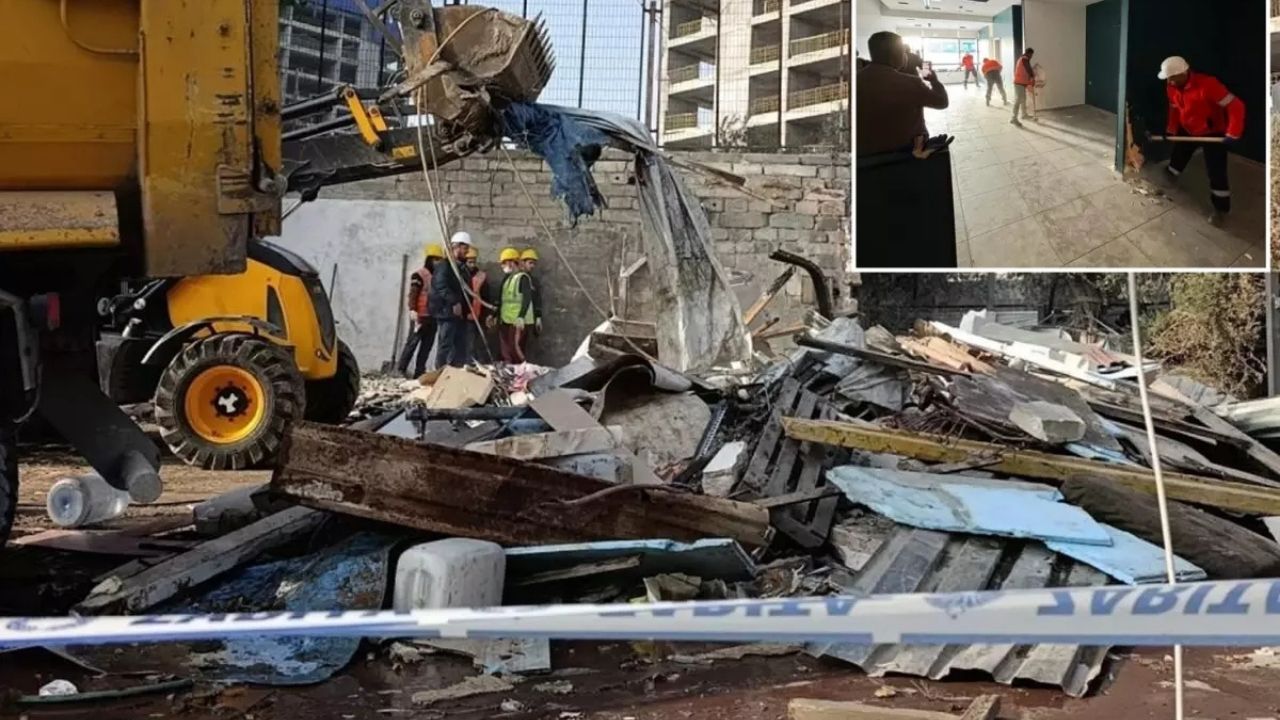 Şişli’de kaçak yapılar yıkılıyor AVM’deki işletmeler dahil