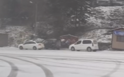 Uludağ’da Gece Saatlerinden Sonra Kar Yağışı Başladı