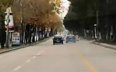 Elazığ’da makas atan sürücü anbean kaydedildi